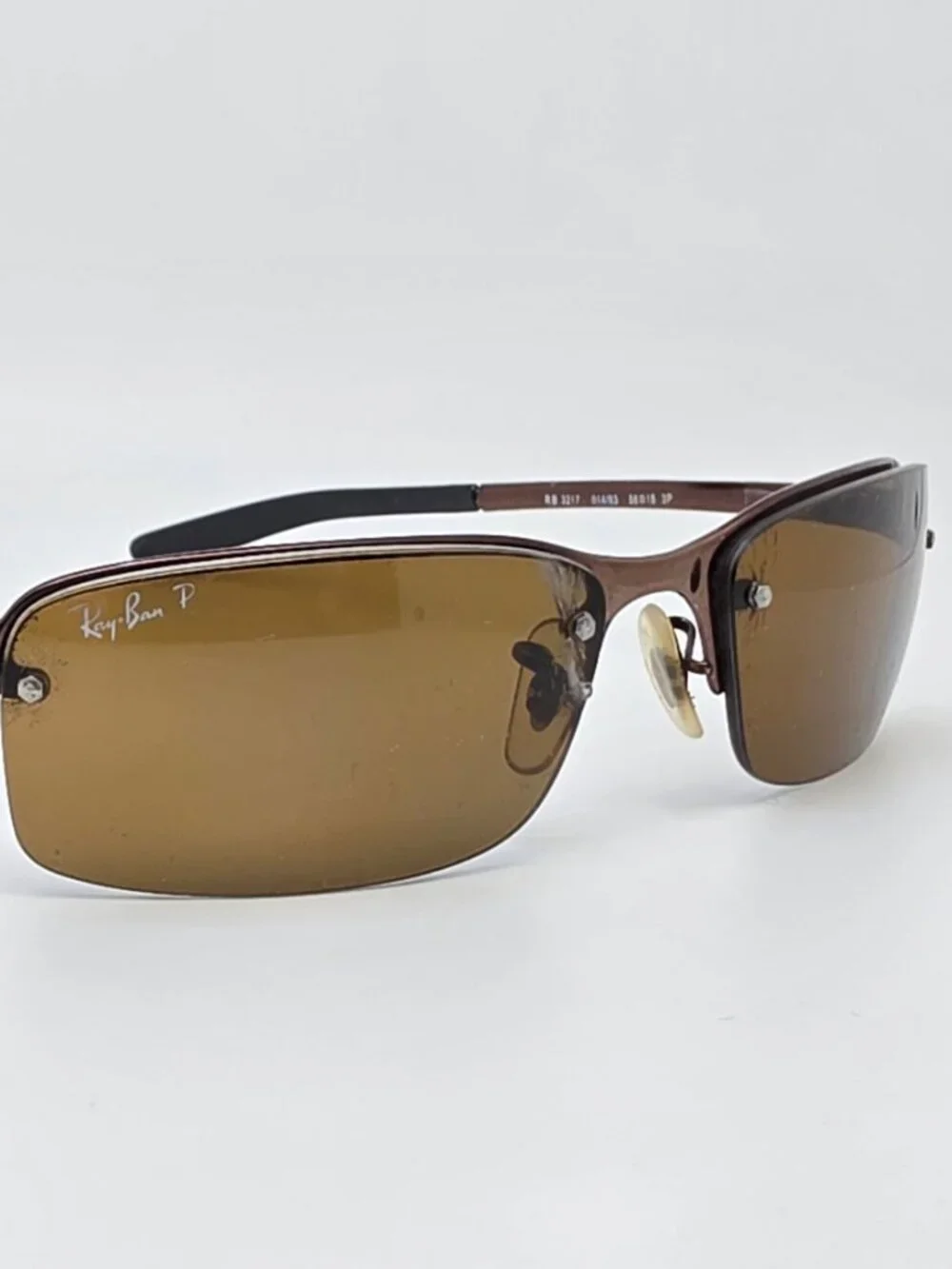 Ray-Ban RB3217 014/83 Brown Frame Polarized Brown Lens Sunglasses Italy 58mm